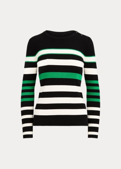 Women's Ralph Lauren Ribbed Cotton-Blend Sweater | 827065NXQ